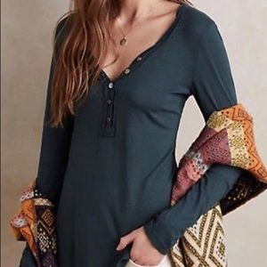 T.la navy anthropology long sleeve shirt